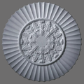 Medium Scalloped Edge Adam Acanthus Plaster Ceiling Rose 600mm LPM30