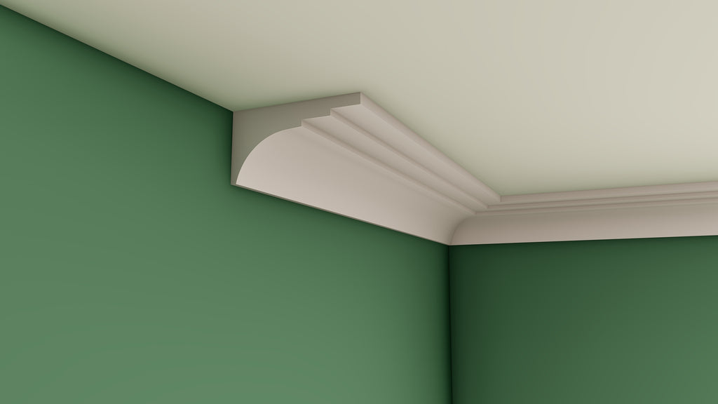 Large Plain 2 Step Cove Plaster Cornice 90mm x 170mm LPMC12
