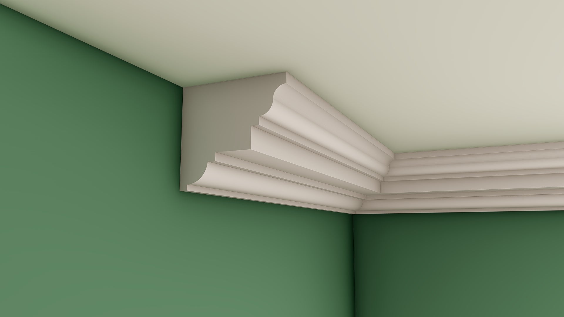 Large Regency Style Plaster Cornice 160mm x 175mm LPMC14