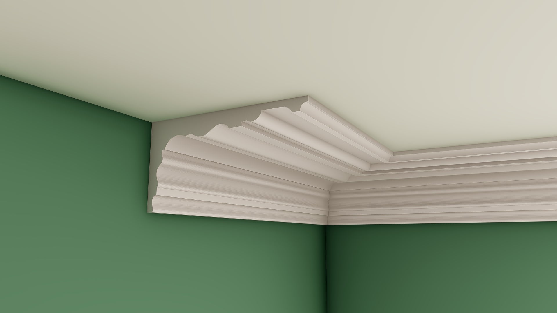Large Ripon Style Plaster Cornice 130mm x 250mm LPMC15