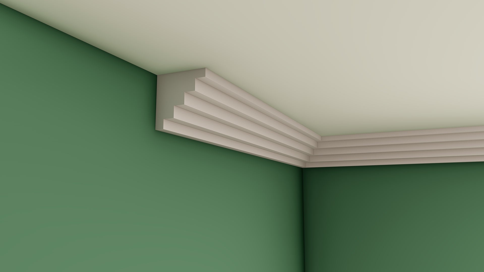 Small Stepped Plaster Cornice 100mm x 100mm LPMC16