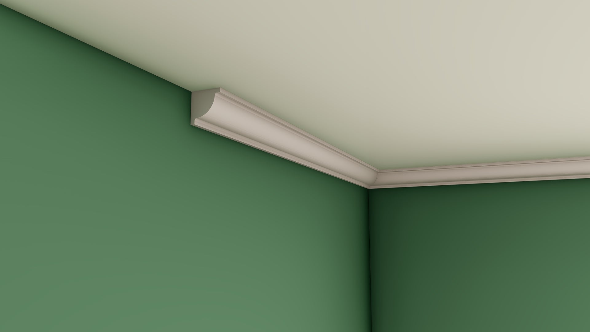 Small Bulb Plaster Cornice 50mm x 50mm LPMC20