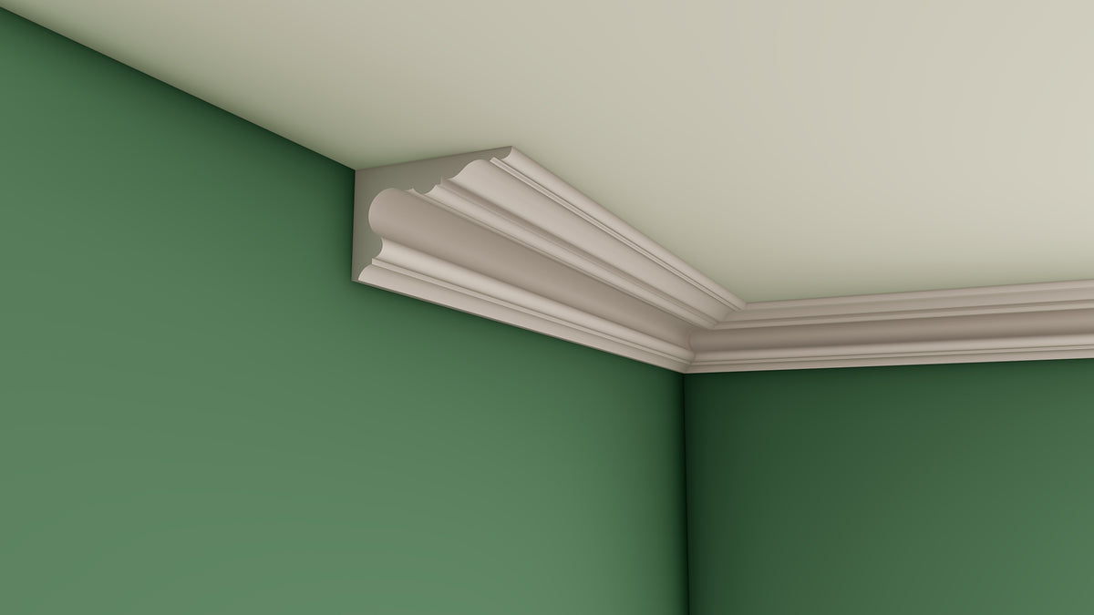 Medium London Swan Plaster Cornice 90mm x 140mm LPMC28