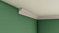 Small Victorian Plaster Swan Neck Cornice 75mm x 62mm LPMC01