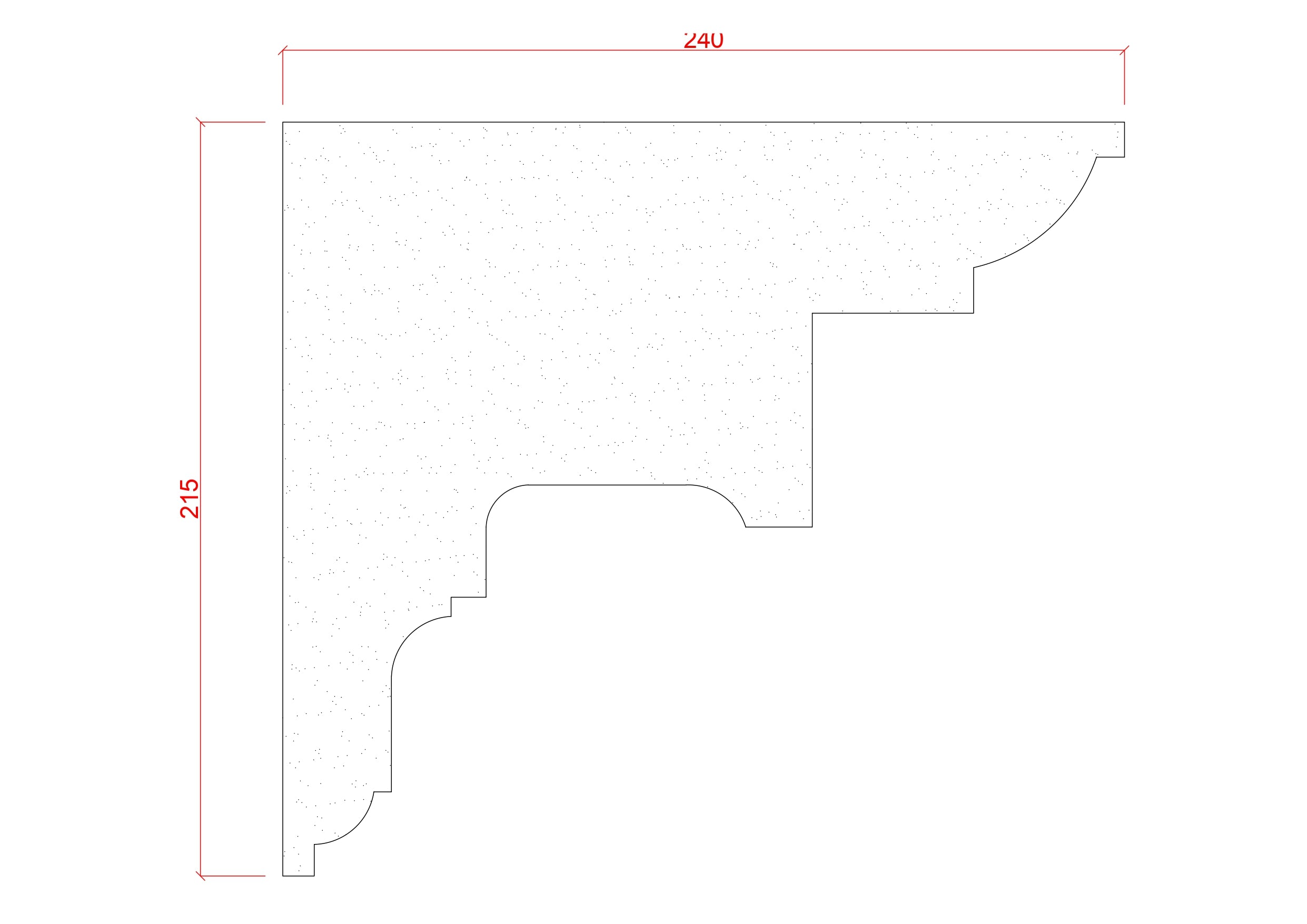 XL Georgian Ridge Plaster Cornice 215mm x 240mm LPMC13