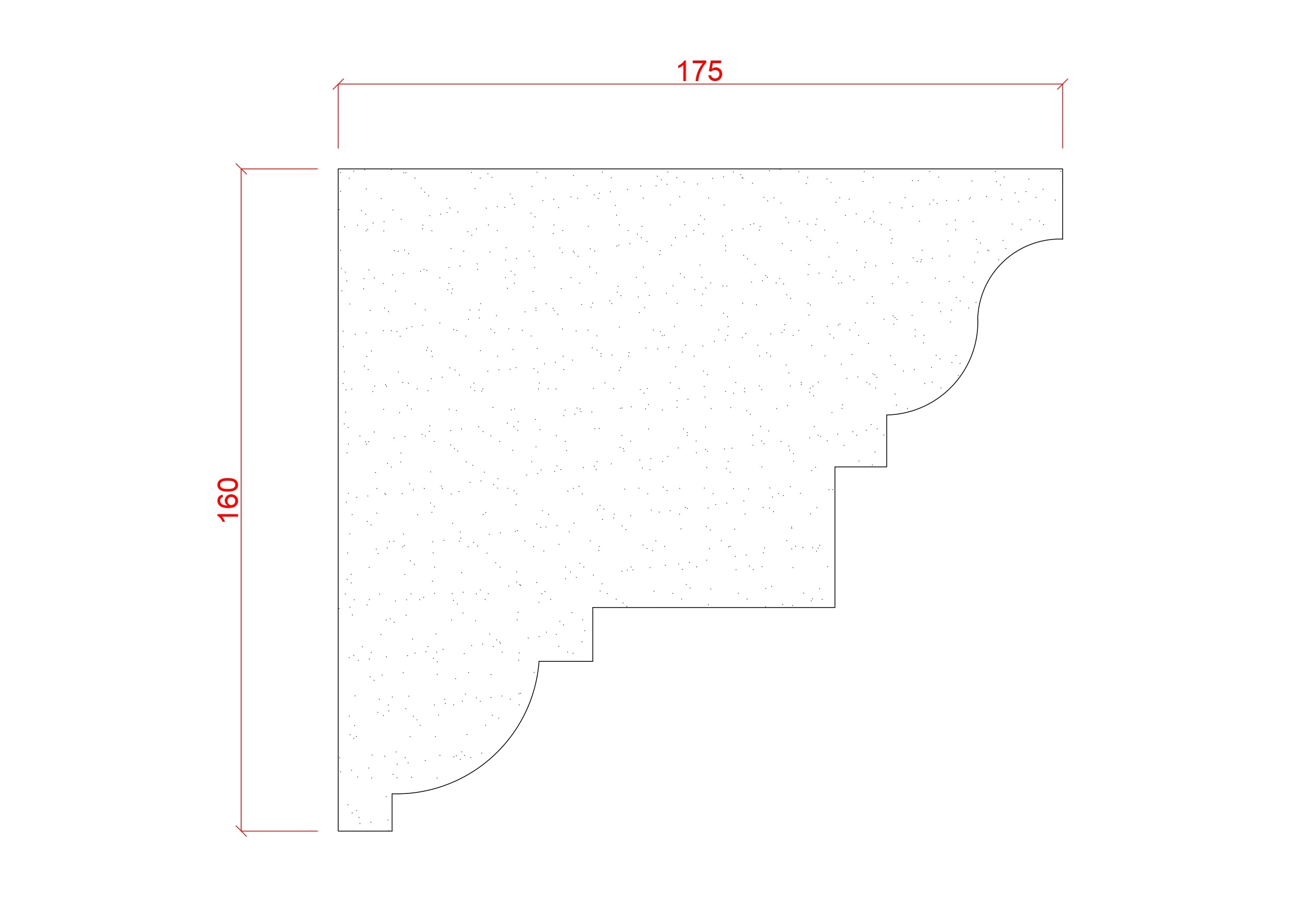 Large Regency Style Plaster Cornice 160mm x 175mm LPMC14