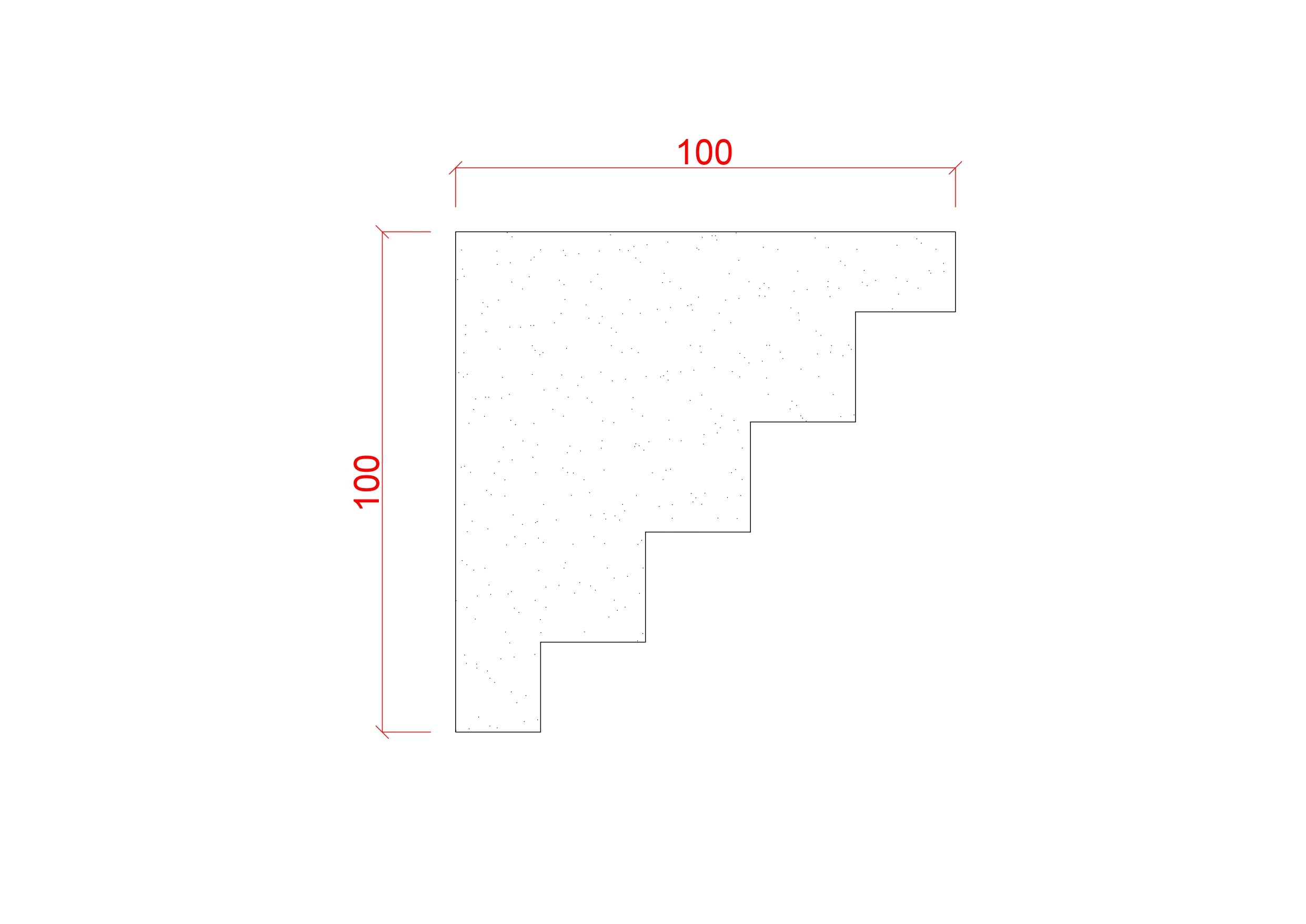 Small Stepped Plaster Cornice 100mm x 100mm LPMC16