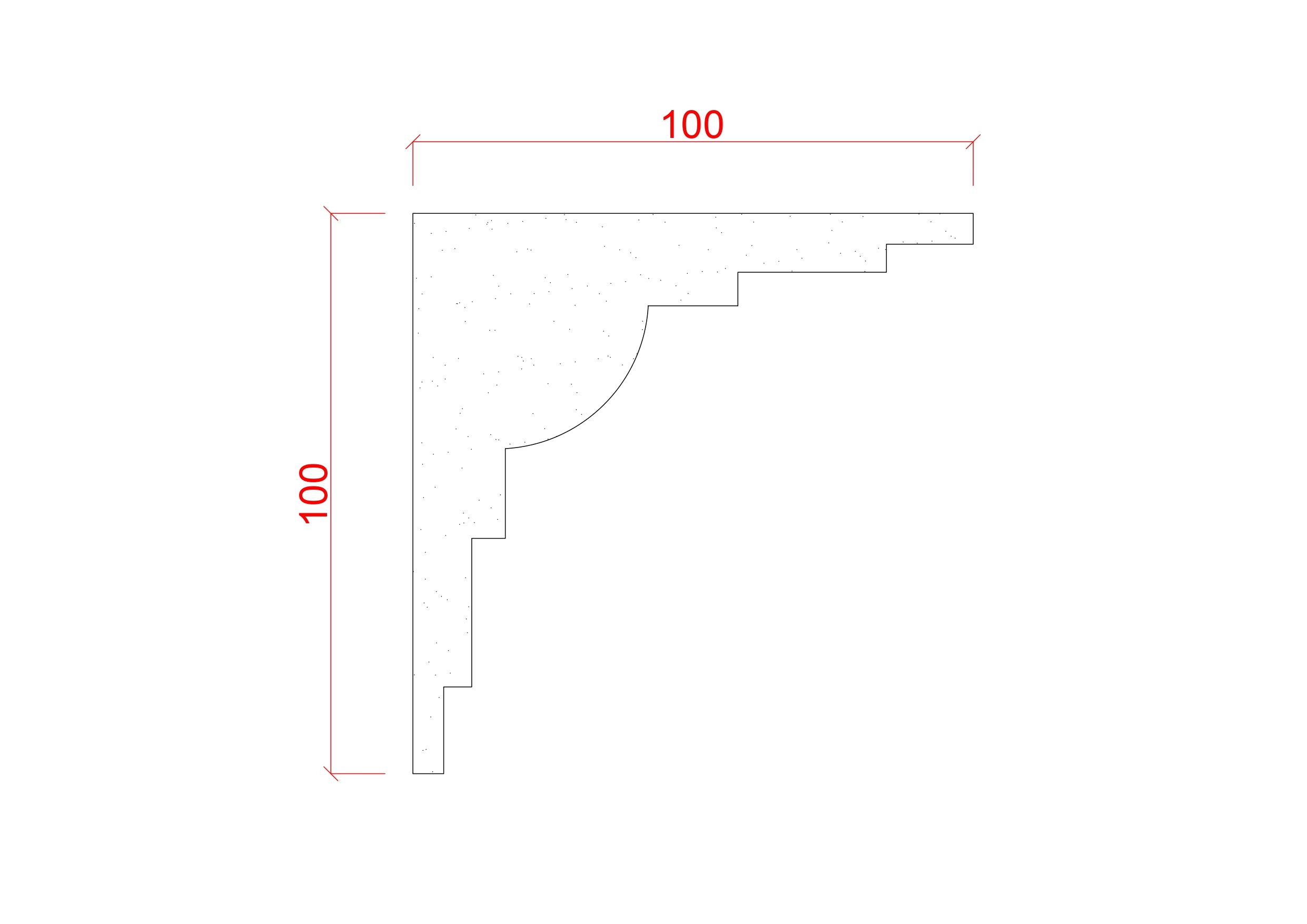 Classic Plymouth Style Plaster Cornice 100mm x 100mm LPMC18