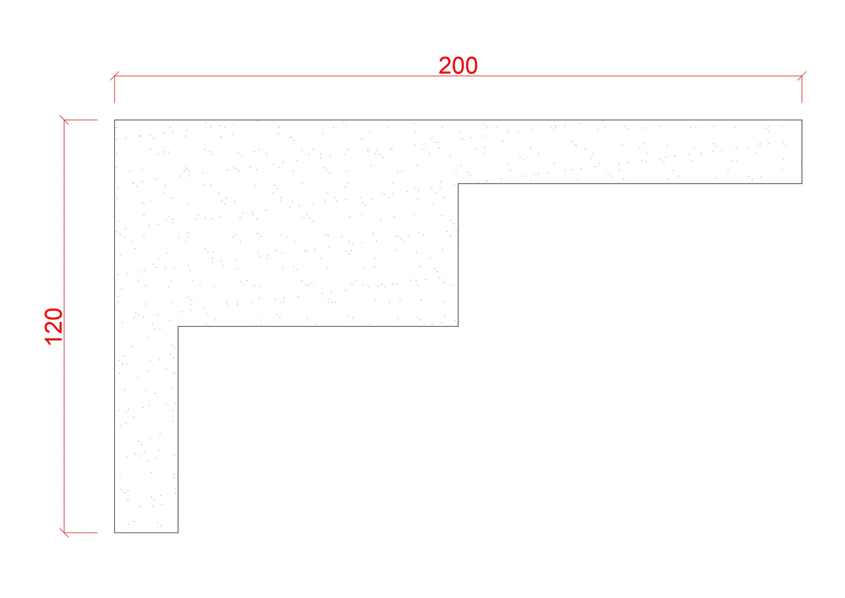 Large Long Step Art Deco Cornice 120mm x 200mm LPMC21