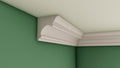 Large Victorian Plaster Swan Neck Cornice 155mm x 155mm LPMC03