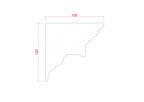 Medium Georgian Classical Plaster Cornice 120mm x 120mm LPMC06