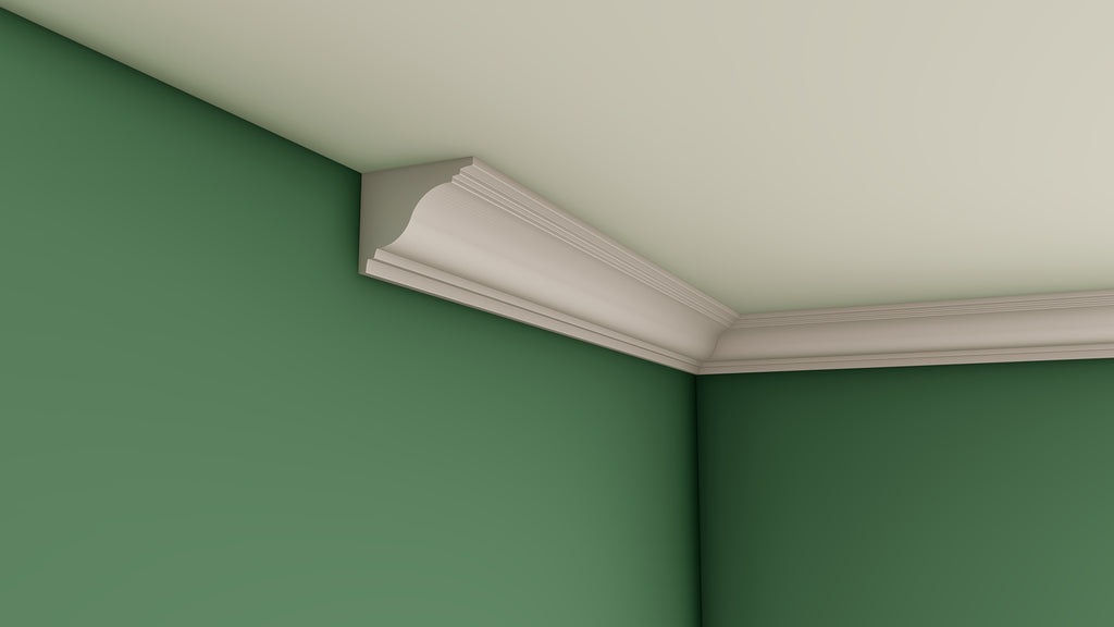 Small Ogee Plain Plaster Cornice 80mm x 100mm LPMC07