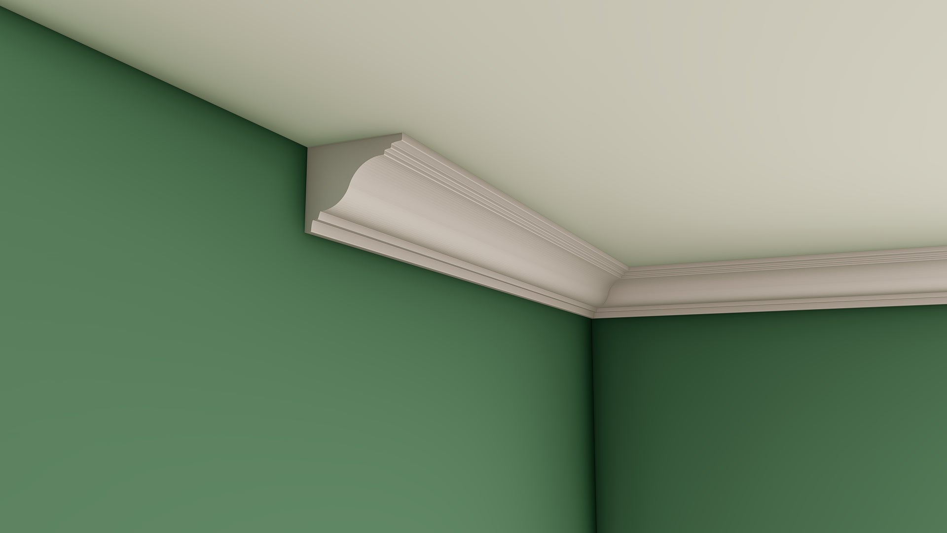 Small Ogee Plain Plaster Cornice 80mm x 100mm LPMC07