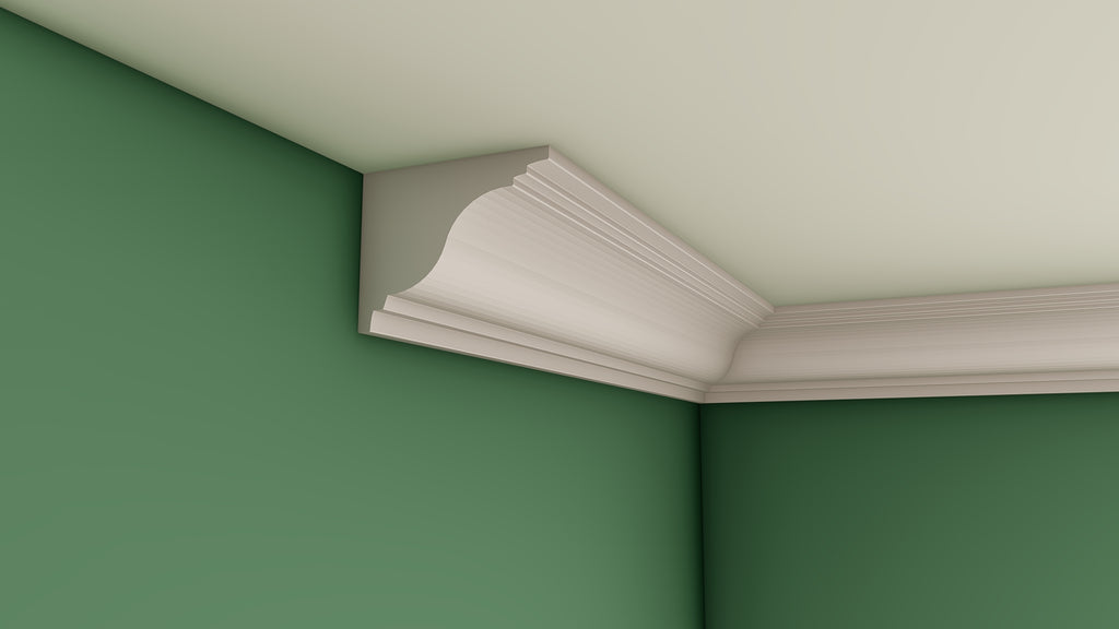 Large Ogee Plain Plaster Cornice 125mm x 160mm LPMC09